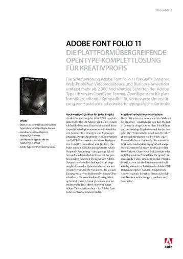 Adobe Font Folio 11.1 - And Full Version